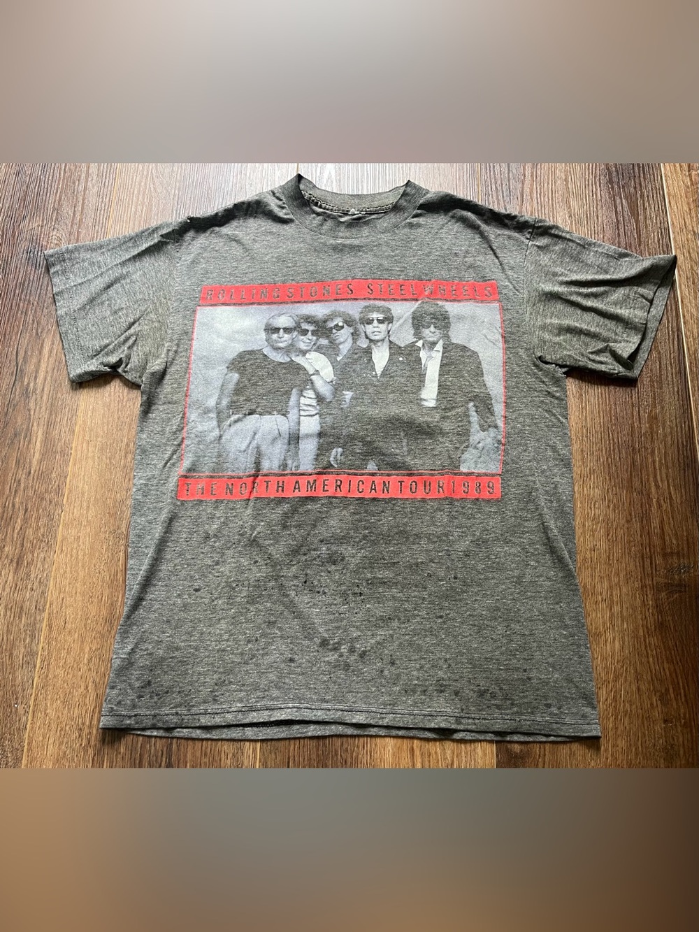 Vintage 1989 The Rolling Stones Shirt Steel Wheels
